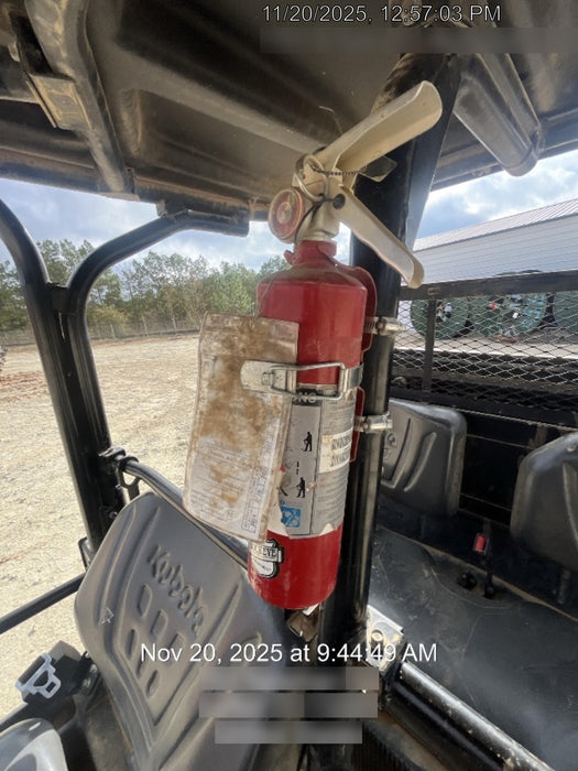 2022 Kubota RTV-X1140W-H Plastic Canopy, Windshield Acrylic Clear, LED Strobe Light, Wire Harness Kit, Back up Alarm