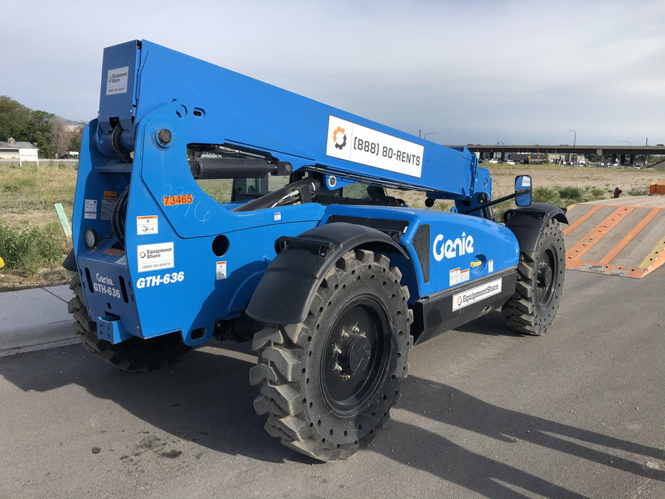 2020 Genie GTH-636 Cab/Heat/Air, Solid Tires, Work Lights, Beacon, Aux Hydraulics, Back up Alarm