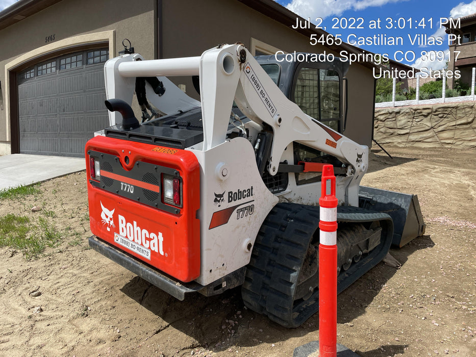2022 Bobcat T770 92hp Doosan Diesel, Cab/Heat/Air, Rubber Tracks, Manual QC