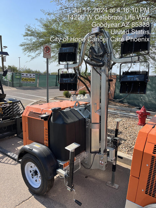 2024 Wanco WLTT-4MM4K Diesel, Deep Sea Controller, Shore Power Plug, Auto Start, (4) 350W LED Floodlights, 4kW Generator, 60 Gal Fuel Tank, 2" Ball, T3