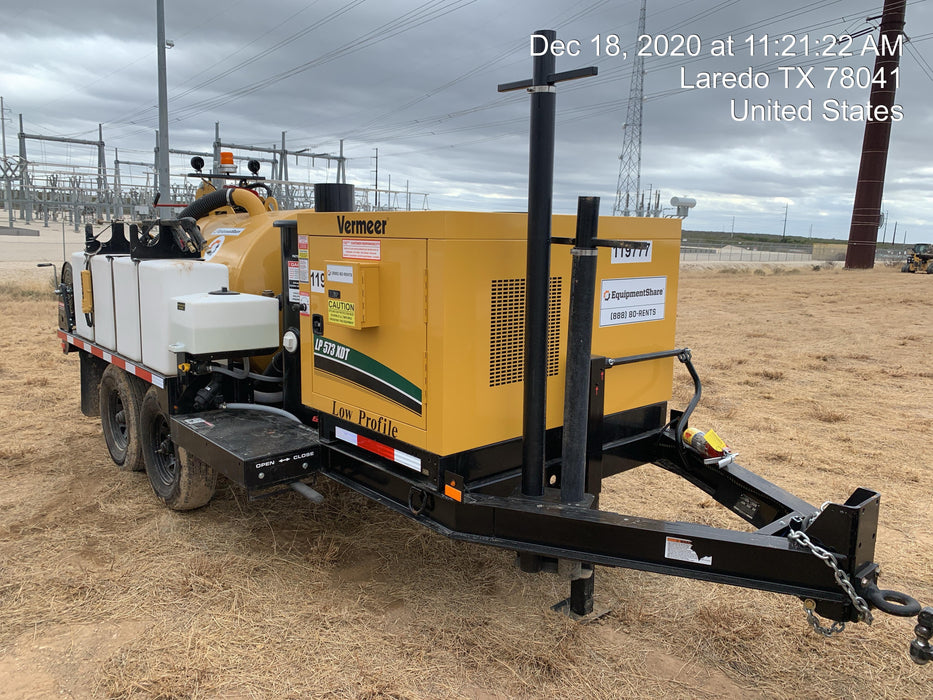 2020 Vac-Tron LP573XDT 24 HP Kohler Diesel Engine (Tier 4 Final), Includes 500 Gallon Debris Tank w/ Hydraulic Tilt, two (2) 100 Gallon Water Tanks, Low Profile Torsion Axles (12,000 GVWR), Manual Jack