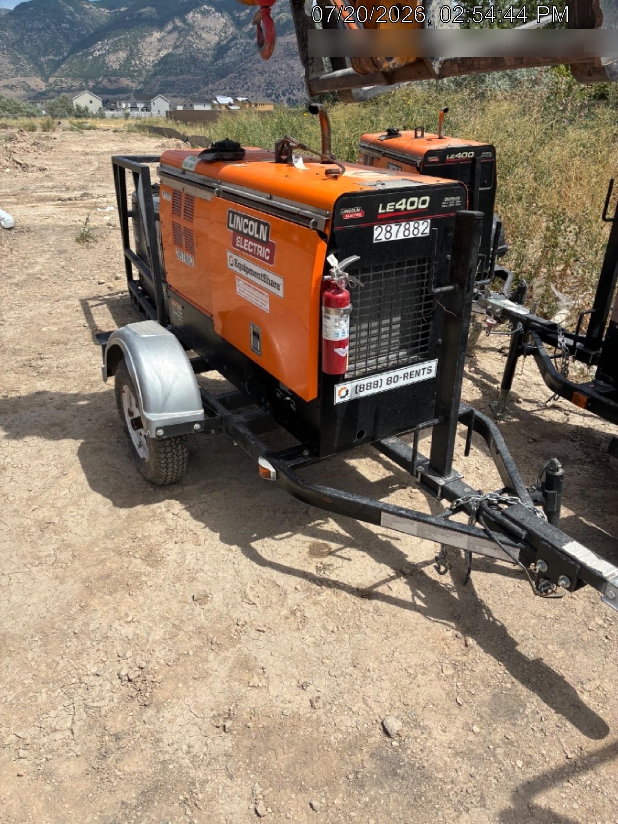 2023 Lincoln Electric LE400 Kubota V1505, Trlr, Cable Rack, Light Kit, ES Decals, T3