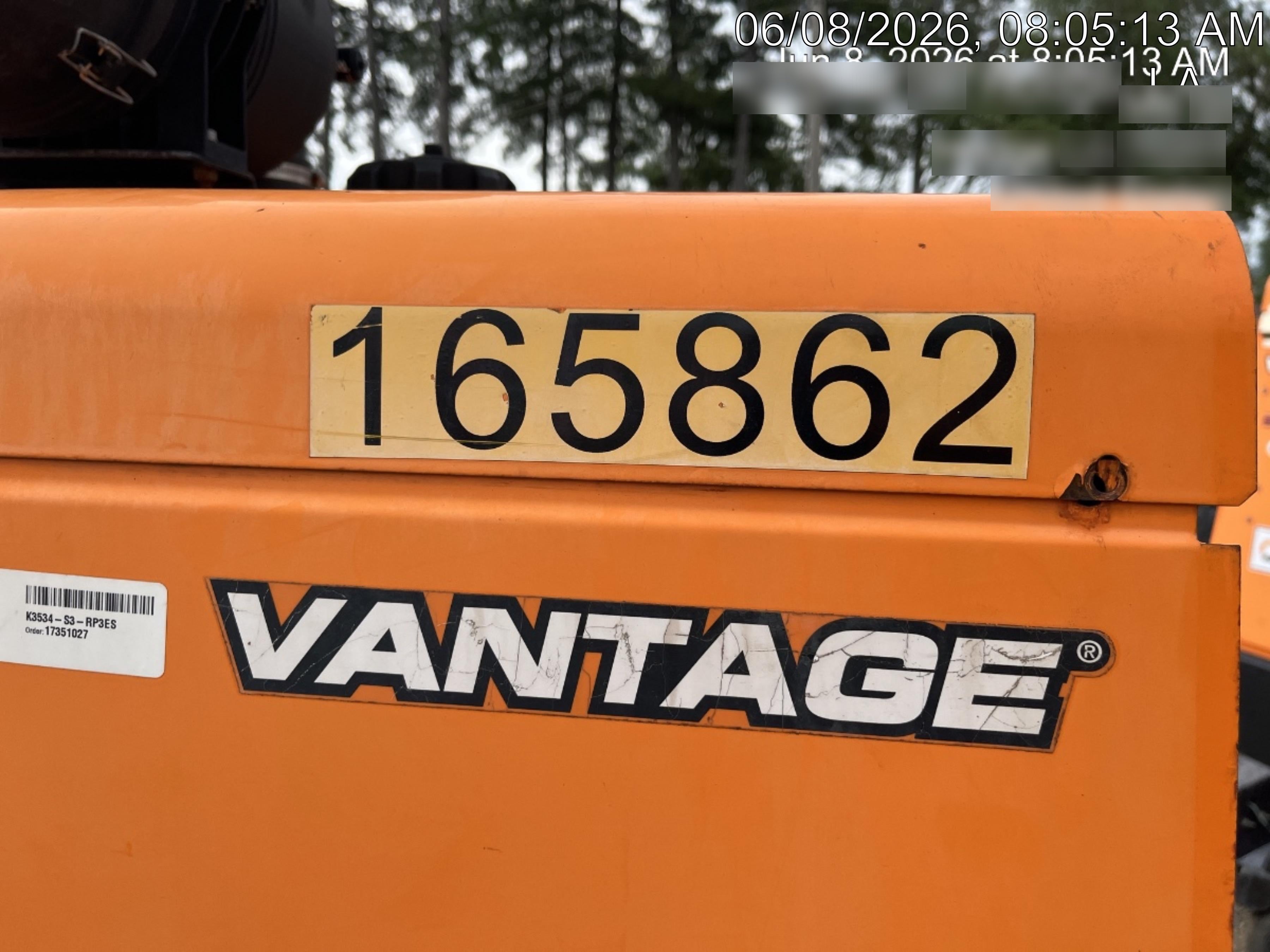 2021 Lincoln Electric Vantage 549X Ready Pak 3, ORANGE (includes trailer, cable rack, fender light kit)
