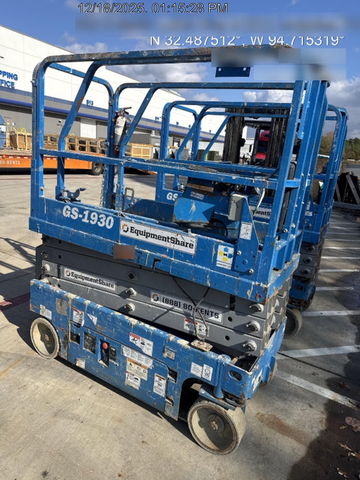 2019 Genie GS-1930 Fixed Rails with Chain Entry