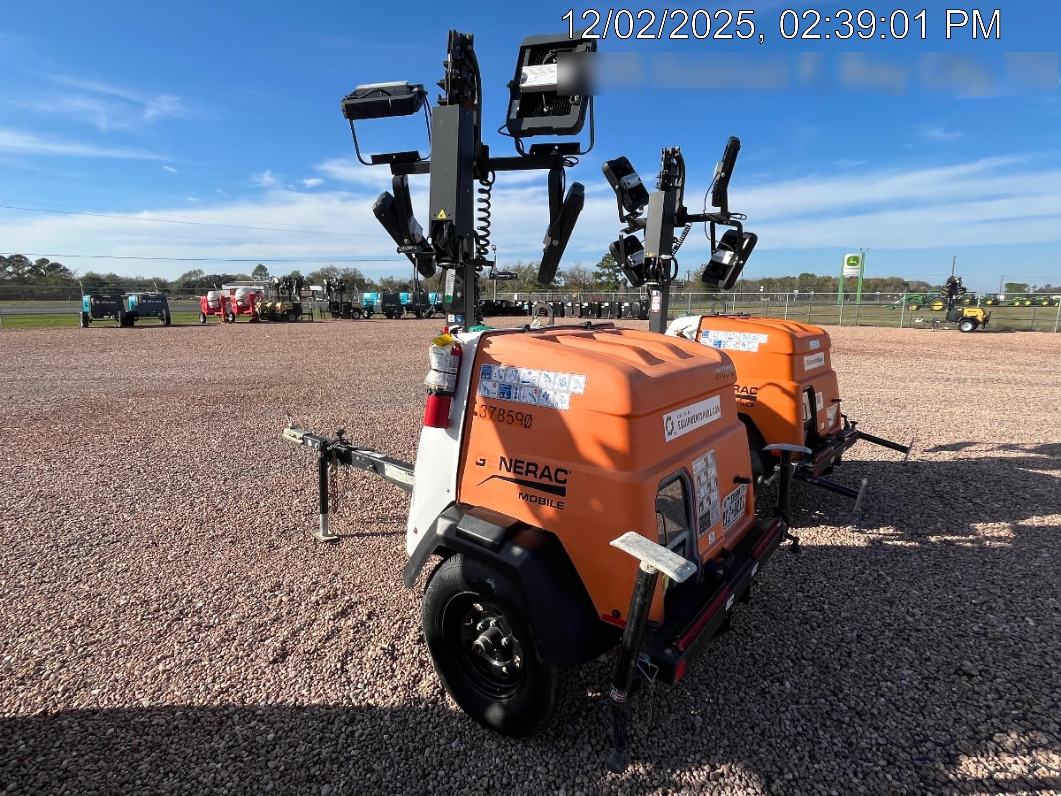 2023 Generac MLT2 Diesel, Flex Switch 120V Input, Powerzone Controller, 
(4) 320W LED Lights, 4kW Generator, 39.9 Gal Fuel Tank, 2" Ball, T3