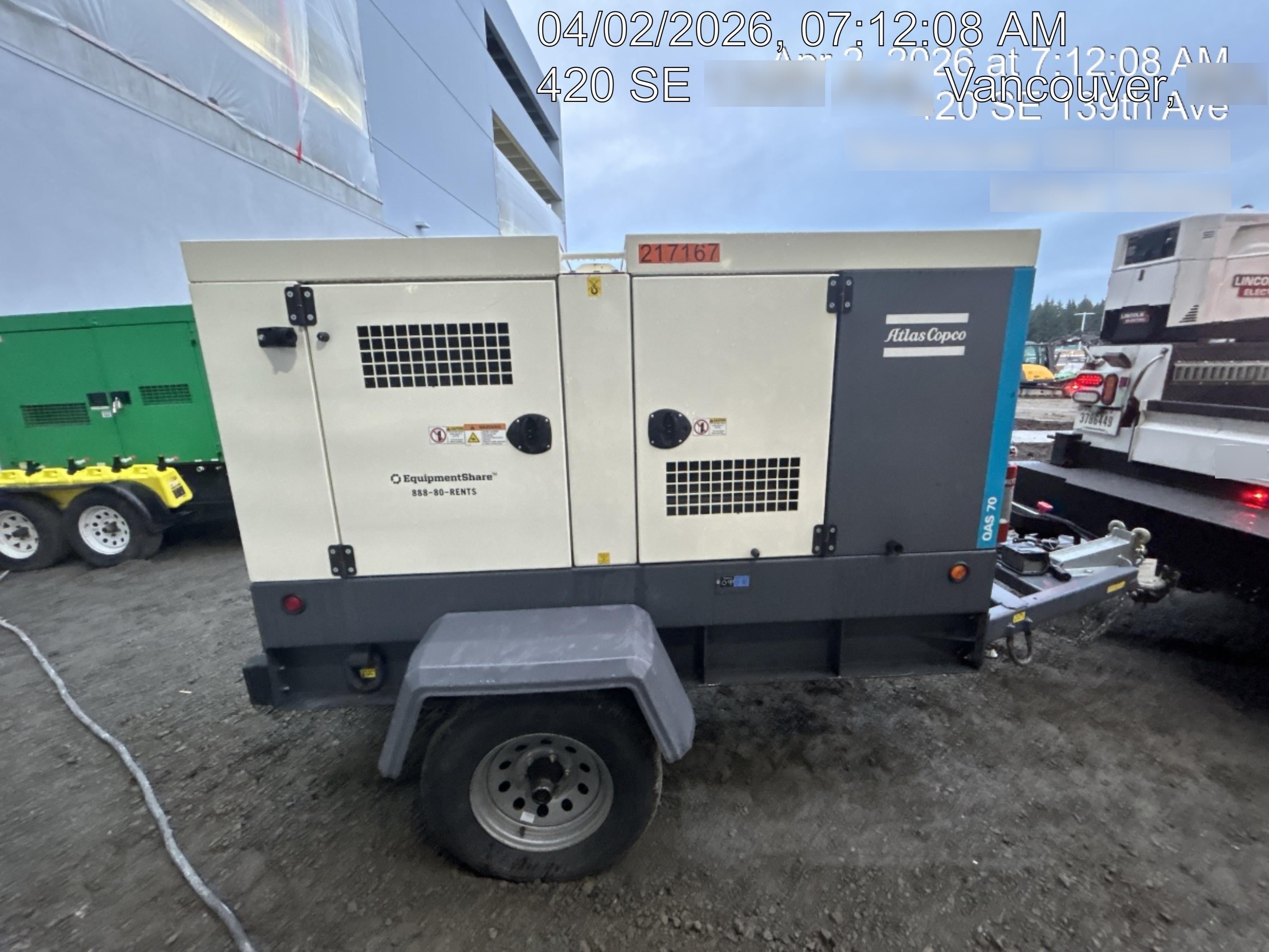 2022 ATLAS COPCO QAS 70