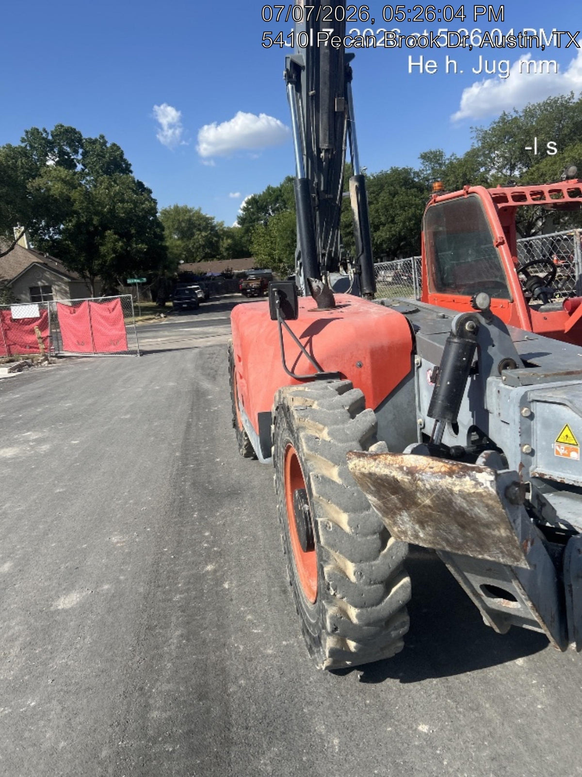 2018 Skyjack SJ1056 TH Skyjack 1056 TH Telehandler w/Open ROPS, Work Lights/Beacon, Solid Tires, 60" Carriage and Forks