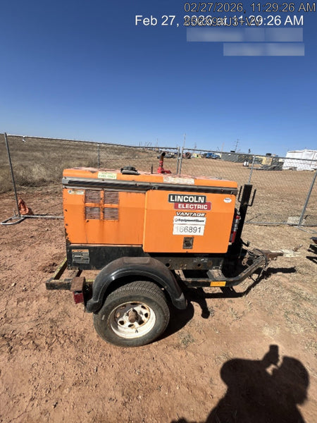 2021 Lincoln Electric Vantage 322 Vantage 322 Ready Pak 3 w/ Decals, ORANGE (includes trailer, cable rack, fender light kit) NO Telematics