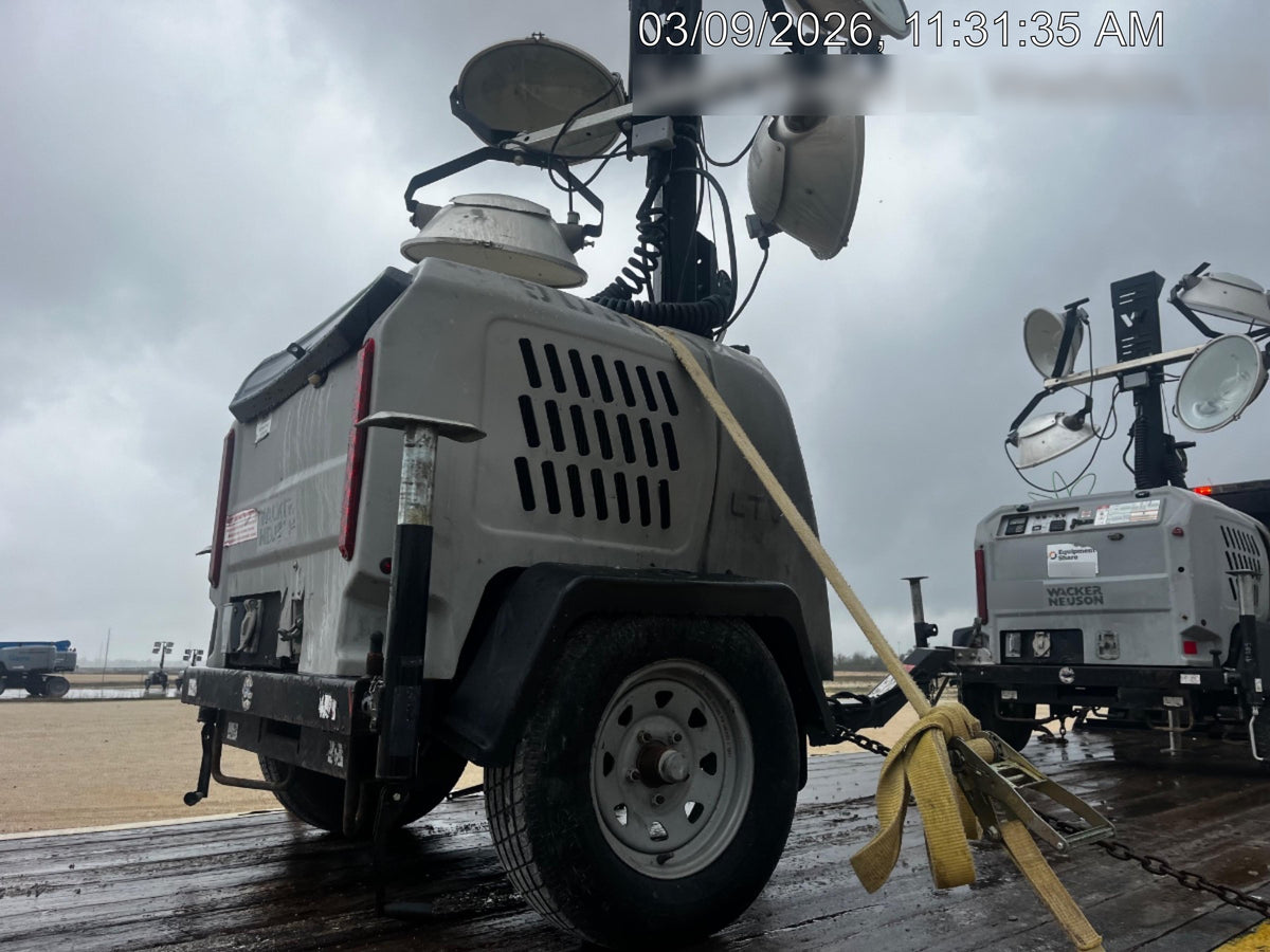 2019 Wacker Neuson LTV6L-MH Mobile Light Tower w/Fuel Level Sensor Installed