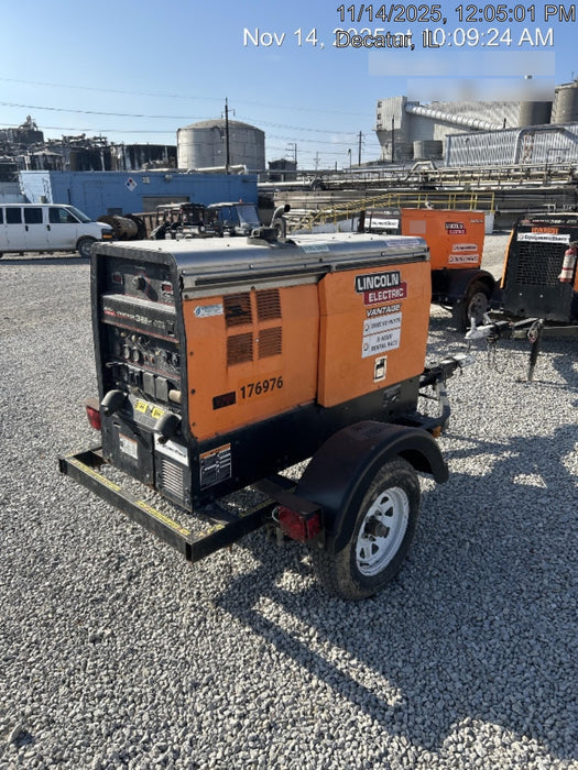 2021 Lincoln Electric Vantage 322 Vantage 322 Ready Pak 3 w/ Decals, ORANGE (includes trailer, cable rack, fender light kit) NO Telematics