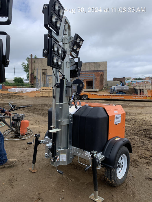 2024 Wanco WLTT-4MM4K Diesel, Deep Sea Controller, Shore Power Plug, Auto Start, (4) 350W LED Floodlights, 4kW Generator, 60 Gal Fuel Tank, 2" Ball, T3