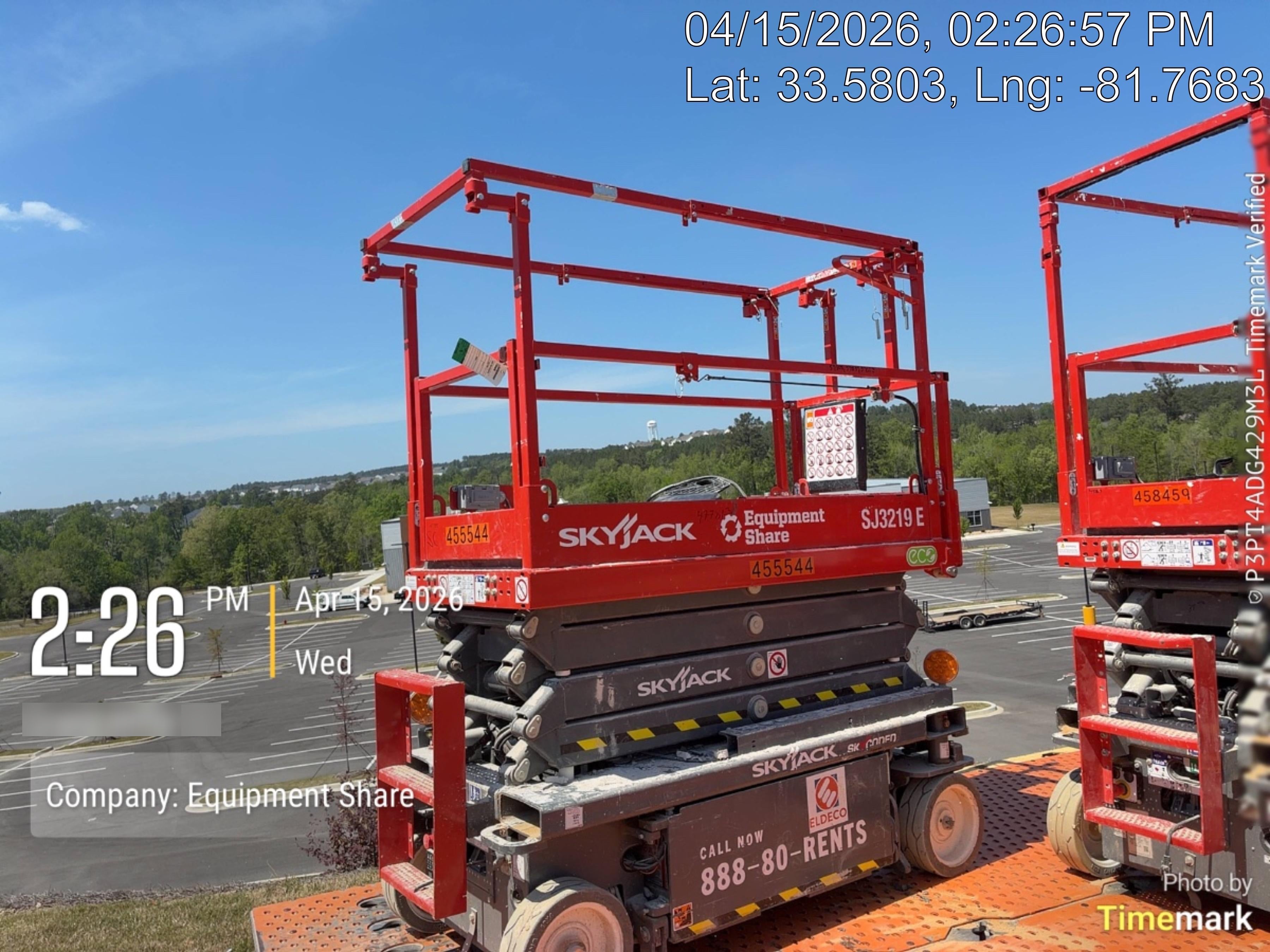 2024 Skyjack SJ3219 Electric Drive, Sld NM Tires, DBcns, RFRails, Power to Platform, T3 + Access Control