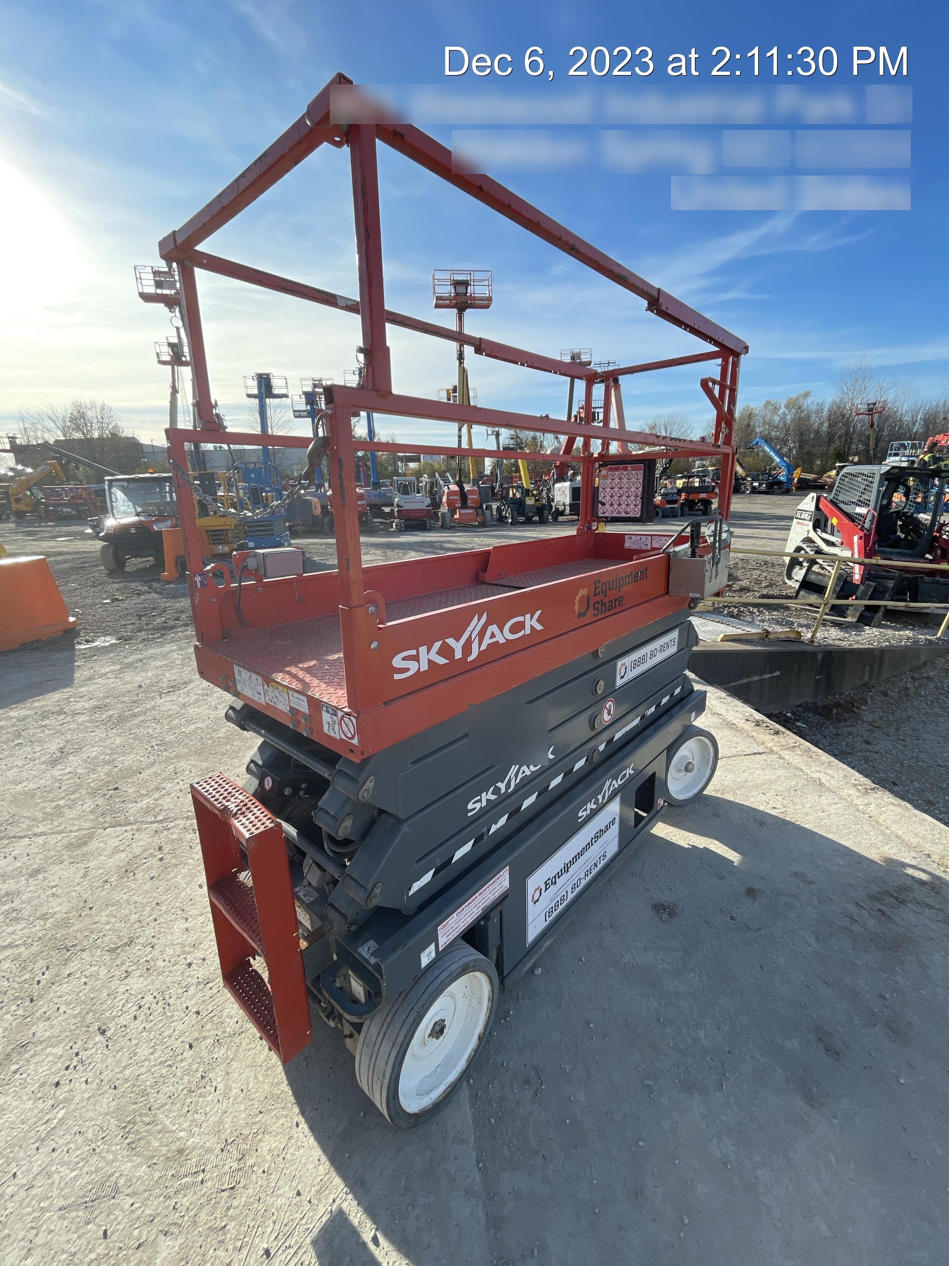 2019 Skyjack SJIII-3226 Standard Options