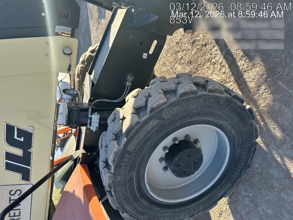 2019 JLG 1255 JLG 1255 T4F w/Open ROPS, Solid Tires, Work Lights/Beacon, 60" Carriage/Forks