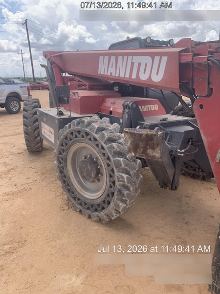 2018 Manitou 12042 Manitou MTA 12042 w/Open ROPS, Work Lights/Strobe, Aux Hyd, Solid Tires, Lift Hook, 66" Carriage, 72" Forks, Outriggers