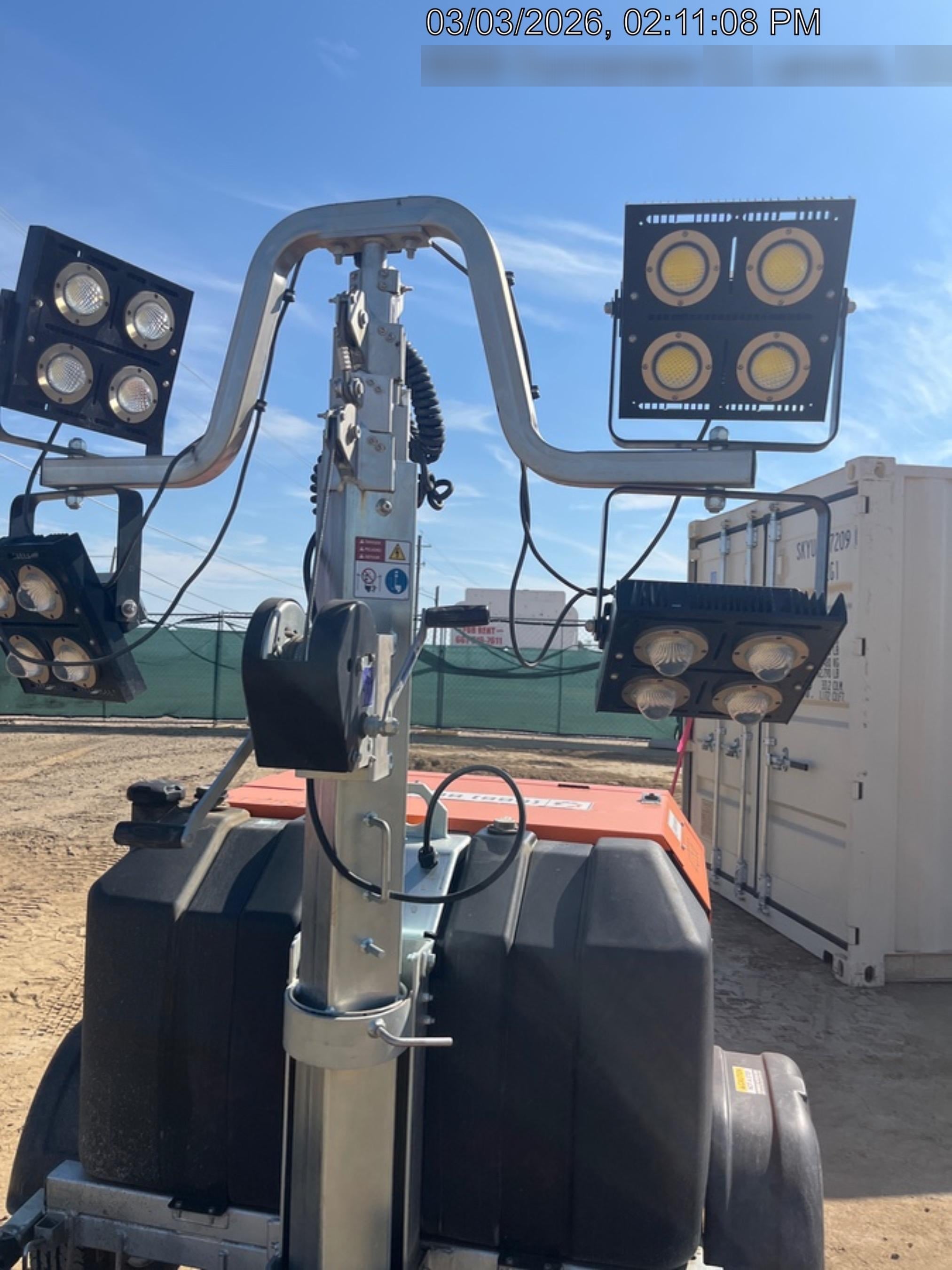 2024 Wanco WLTT-4MM4K Diesel, Deep Sea Controller, Shore Power Plug, Auto Start, (4) 350W LED Floodlights, 4kW Generator, 60 Gal Fuel Tank, 2" Ball, T3