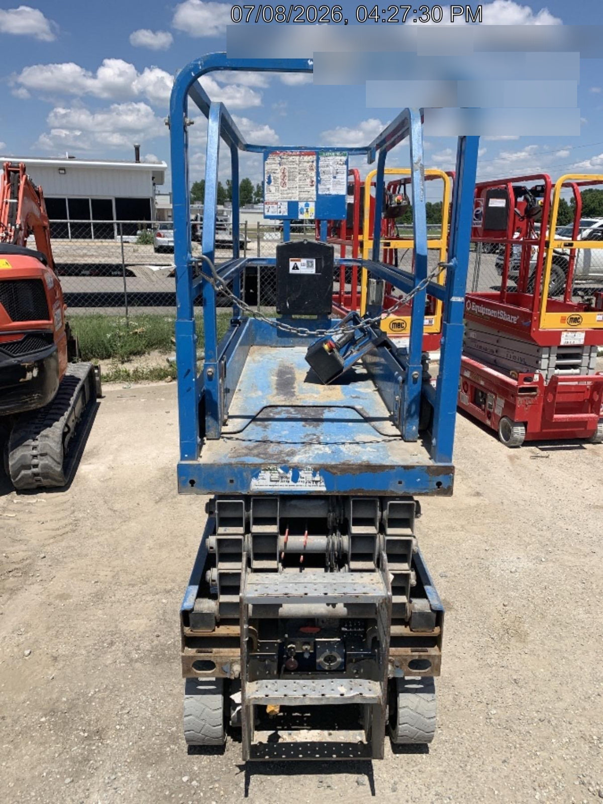 2019 Genie GS-1930 Fixed Rails with Chain Entry