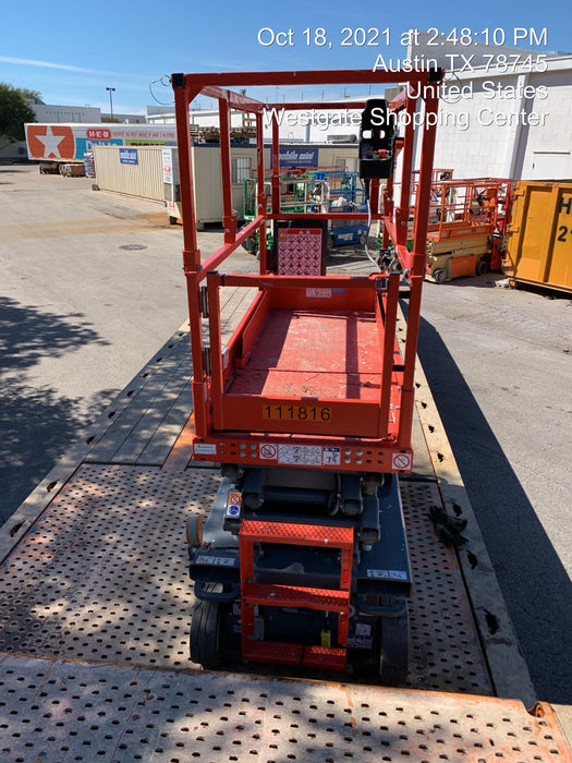 2020 Skyjack SJIII-3219 Solid NM Tires, Half height spring hinged entry gate, Dual Beacons, 800W Inverter