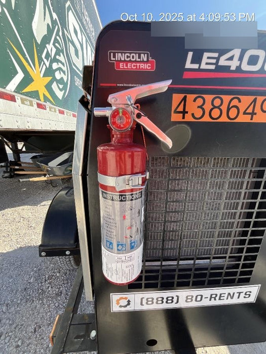 2024 Lincoln Electric LE400 Kubota V1505, Trlr, Cable Rack, Light Kit, ES Decals, T3