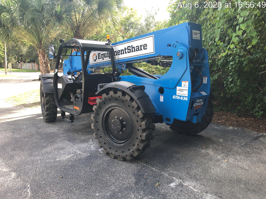 2020 Genie GTH-636 Canopy, Solid Tires, Work Lights, Beacon, Aux Hydraulics, Back up Alarm