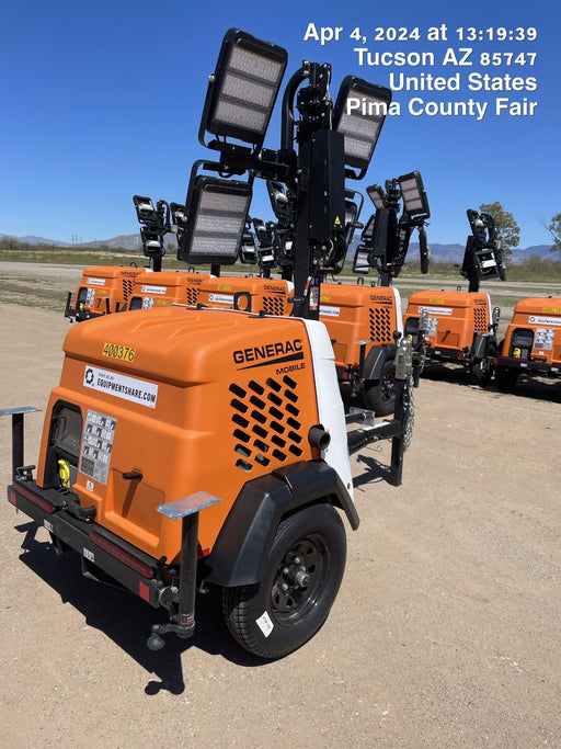 2024 Generac MLT2 Diesel, Flex Switch 120V Input, Powerzone Controller, 
(4) 320W LED Lights, 4kW Generator, 39.9 Gal Fuel Tank, 2" Ball, T3