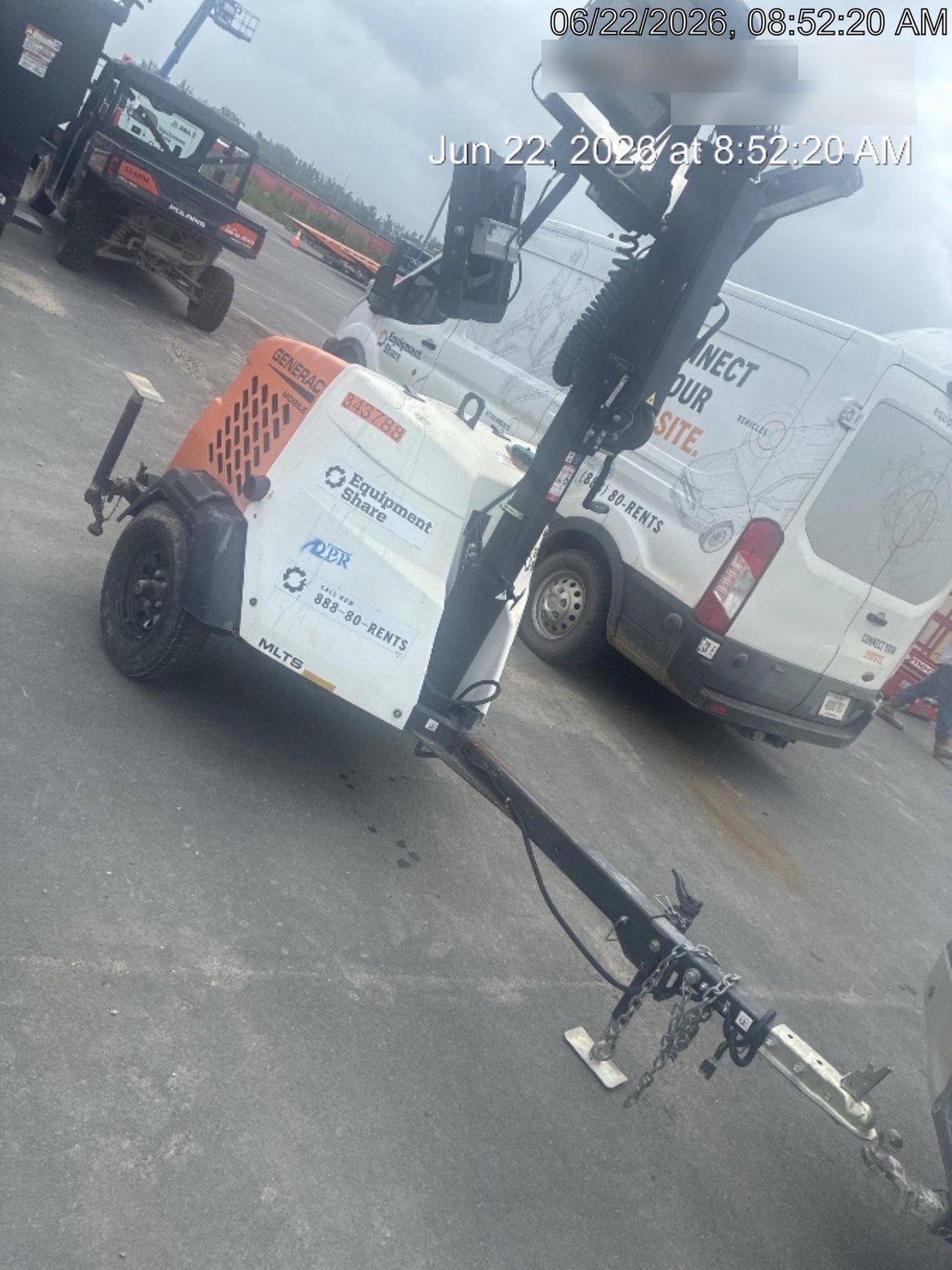 2023 Generac MLT2 Diesel, Flex Switch 120V Input, Powerzone Controller, (4) 320W LED Lights, 4kW Generator, 39.9 Gal Fuel Tank, 2" Ball, T3