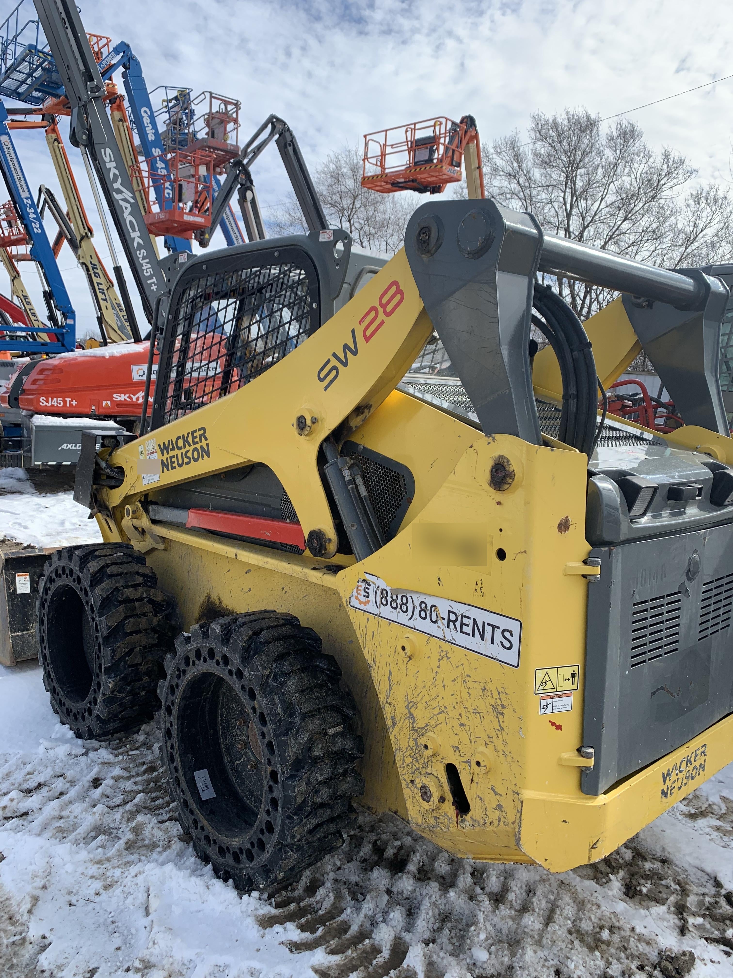Wacker Neuson SW28 Wacker Neuson SW28 Skid Loader w/Solid Tires, Cab, 75" Bucket