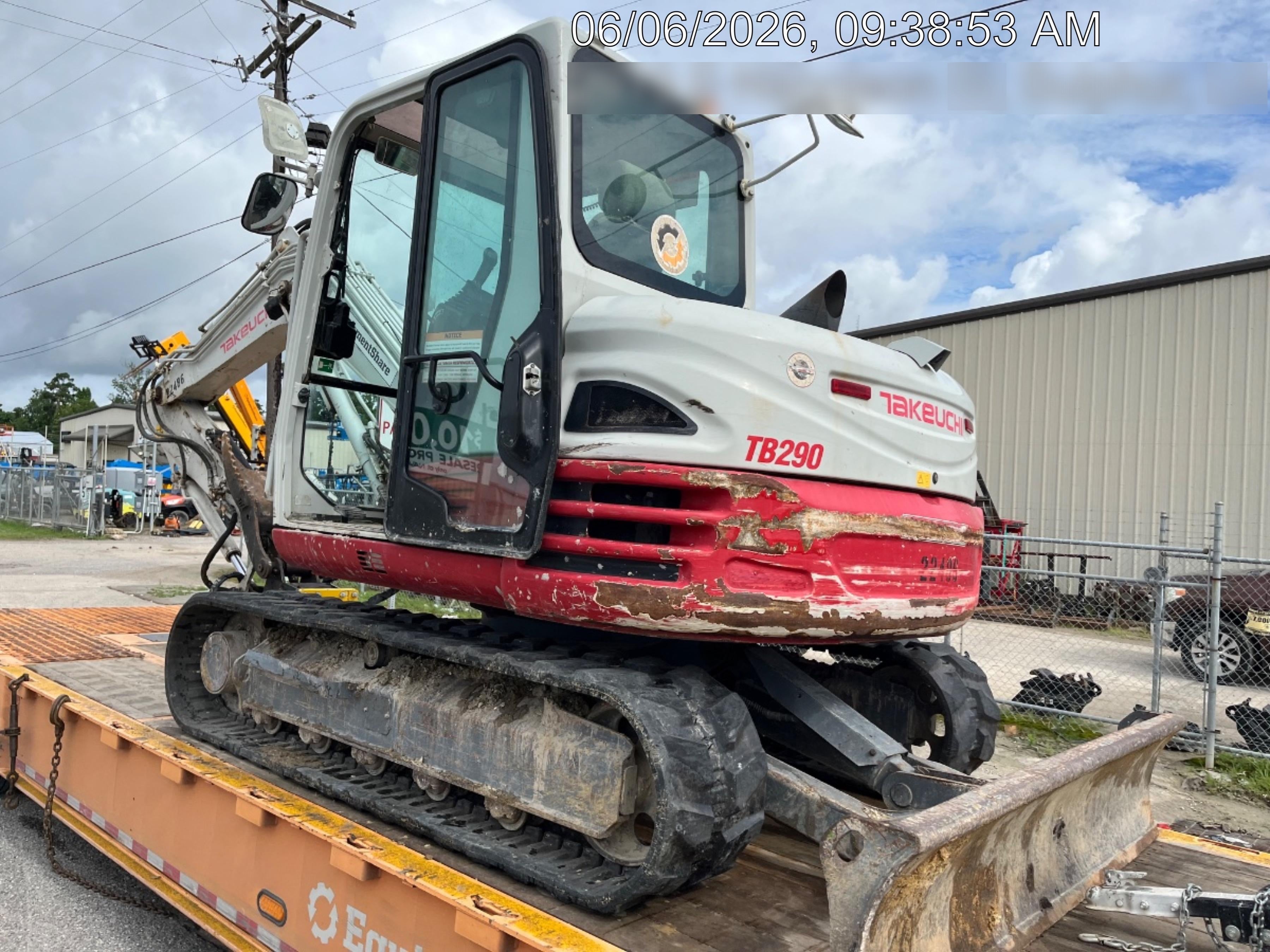 2019 Takeuchi TB290 Takeuchi TB290 Cab/Heat/AC w/Rubber Tracks, Auxiliary Hydraulics, Dozer Blade, Manual QC