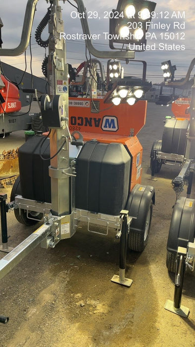 2024 Wanco WLTT-4MM4K Diesel, Deep Sea Controller, Shore Power Plug, Auto Start, (4) 350W LED Floodlights, 4kW Generator, 60 Gal Fuel Tank, 2" Ball, T3