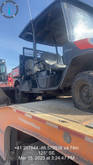 2022 Kubota RTV-X1140W-H Plastic Canopy, Windshield Acrylic Clear, LED Strobe Light, Wire Harness Kit, Back up Alarm