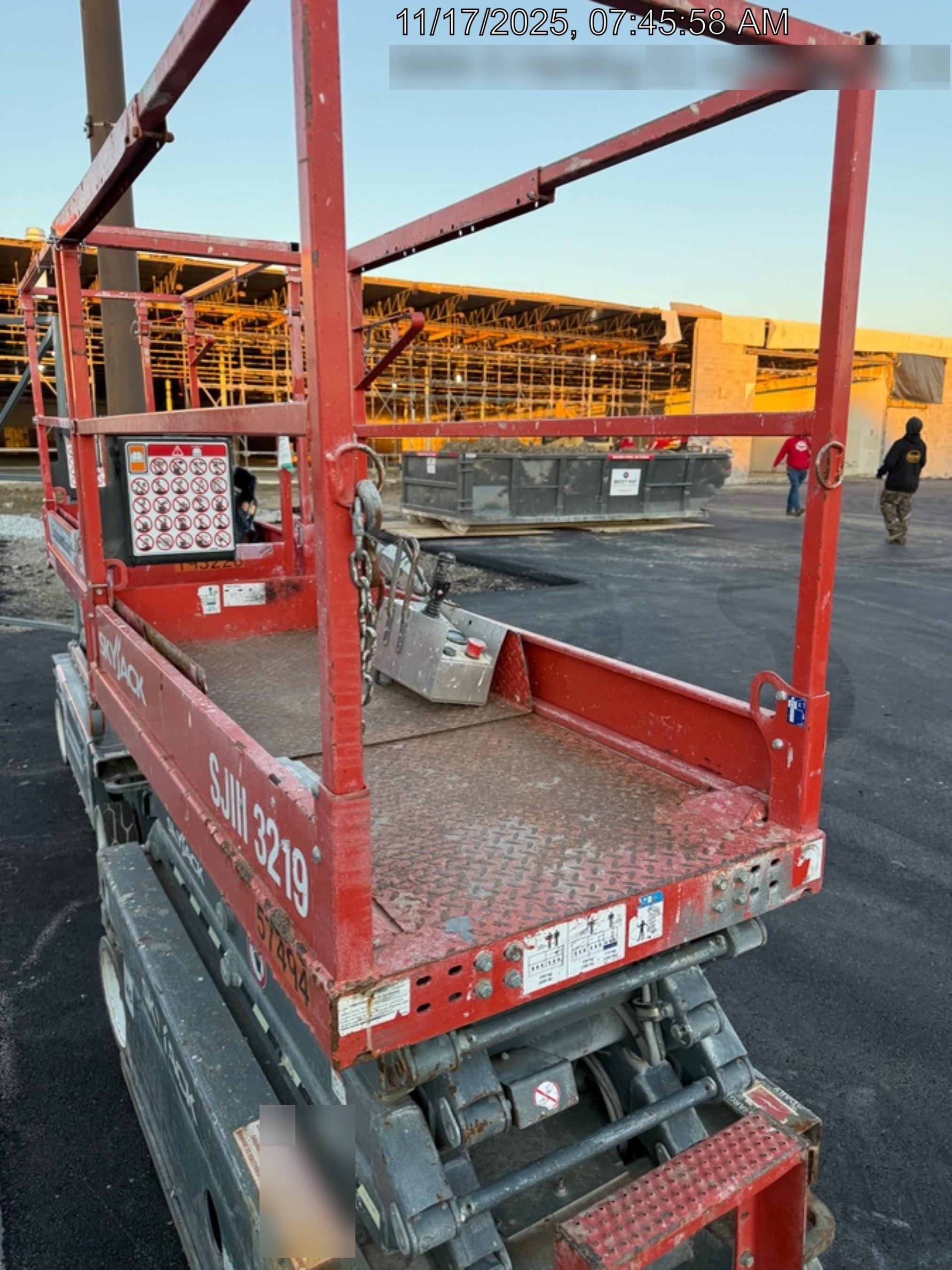 2017 Skyjack SJIII-3219 Standard Rental Specs