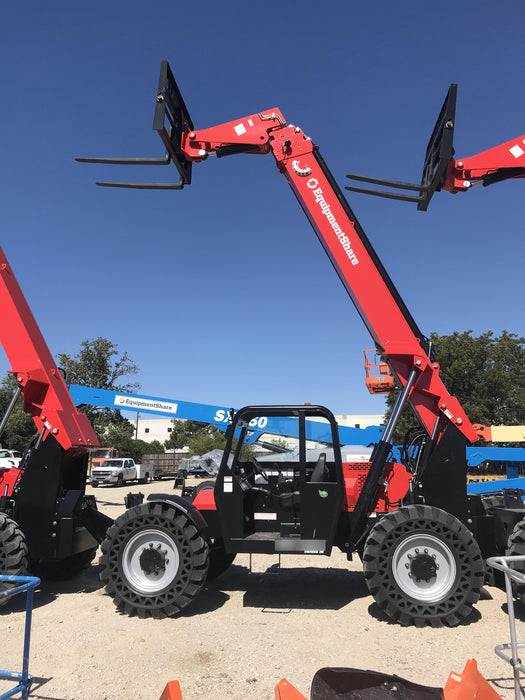 2020 Manitou MTA10055 Canopy, 120 HP, Solid Tires, Work Lights, Lift Hook, Auxiliary Hydraulics w/66" Carriage and 60" Forks