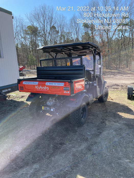 2022 Kubota RTV-X1140W-H Plastic Canopy, Windshield Acrylic Clear, LED Strobe Light, Wire Harness Kit, Back up Alarm