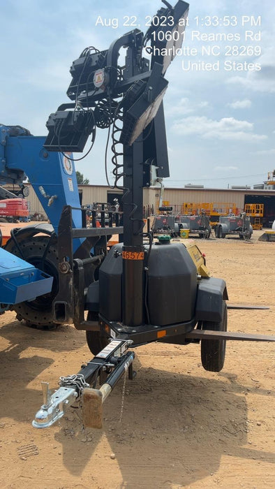 2022 Allmand NLV3GR (4) LED Light Fixture 350W, 23' Vertical Mast, 3kW Prime, Towable