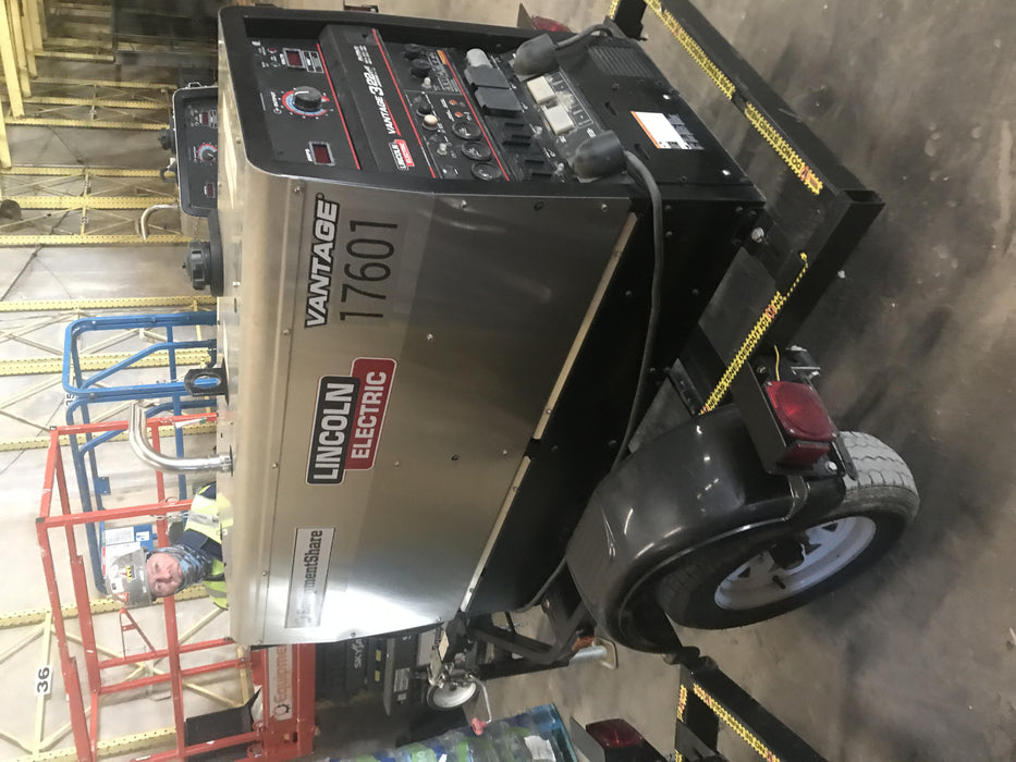 2018 Lincoln Electric Vantage 322 Lincoln Vantage 322 Welder Ready Pak 3 - Vantage 322, Trailer, Fender and light kit, Cable rack
