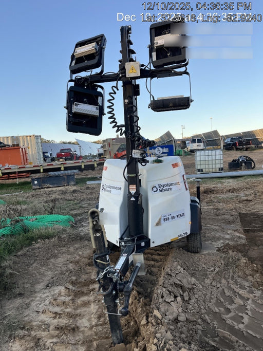 2023 Generac MLT2 Diesel, Flex Switch 120V Input, Powerzone Controller, (4) 320W LED Lights, 4kW Generator, 39.9 Gal Fuel Tank, 2" Ball, T3