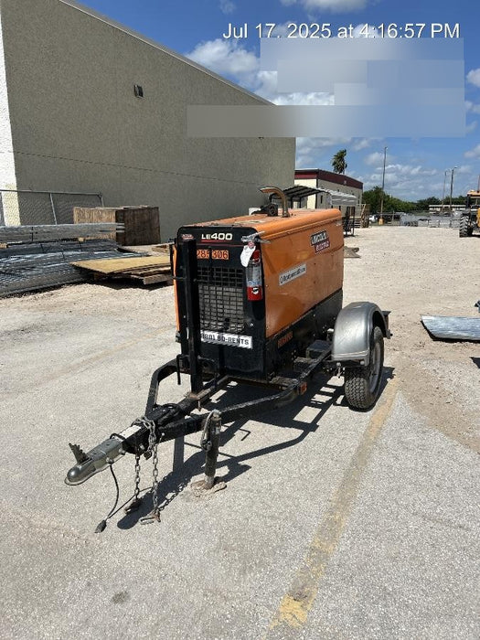 2022 Lincoln Electric LE400 Kubota V1505, Trlr, Cable Rack, Light Kit, ES Decals, T3
