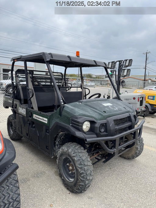 2019 Kawasaki Mule PRO-DXT Standard Options, Backup Alarm, Beacon, Plastic Hard Top, Poly Windshield, Horn Kit
