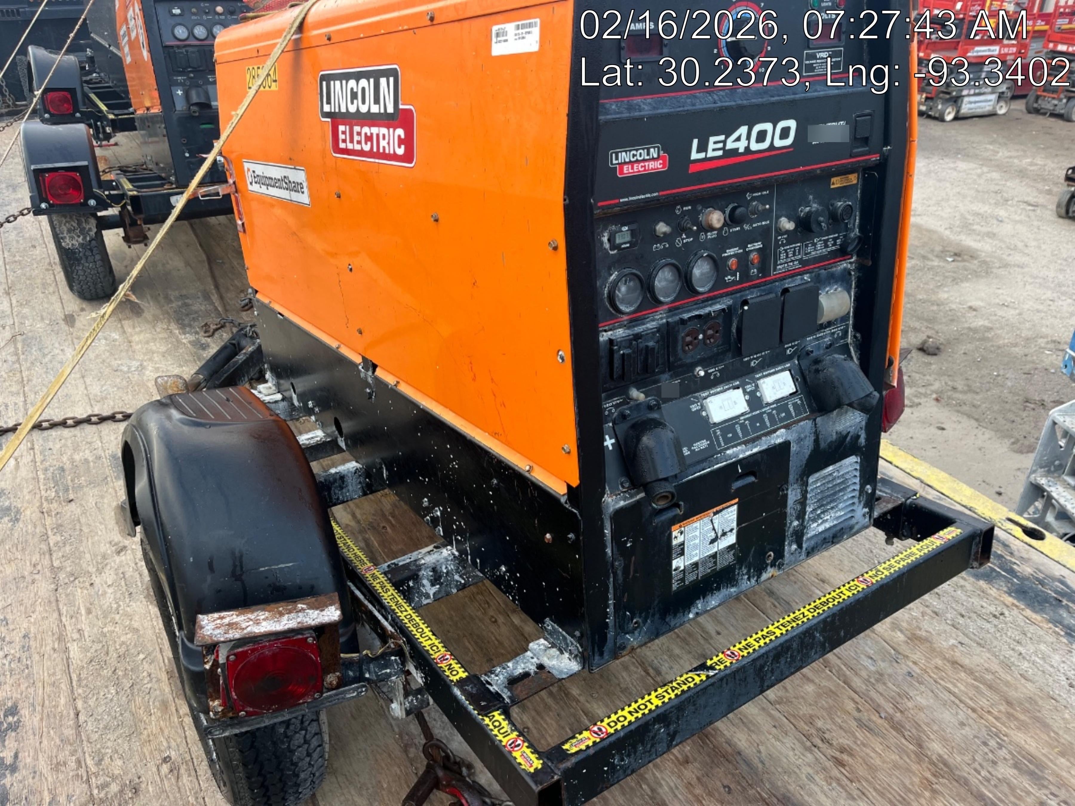 2022 Lincoln Electric LE400 Kubota V1505, Trlr, Cable Rack, Light Kit, ES Decals, T3