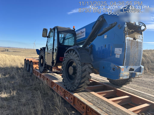 2019 Genie GTH-1056 Cab/Heat/AC, Solid RT Tires, LED Work Lights, Beacon 60" QA Carriage, 60" Forks