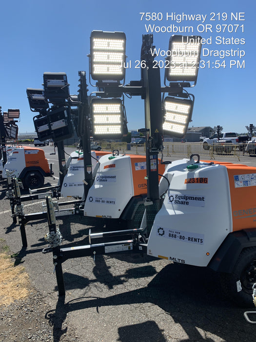 2023 Generac MLT2 Diesel, Flex Switch 120V Input, Powerzone Controller, (4) 320W LED Lights, 4kW Generator, 39.9 Gal Fuel Tank, 2" Ball, T3