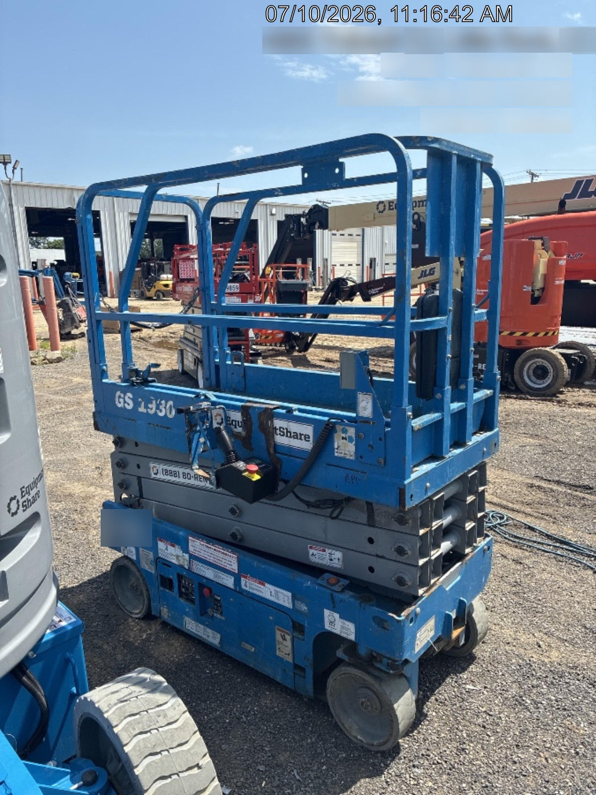 2019 Genie GS-1930 Fixed Rails with Chain Entry