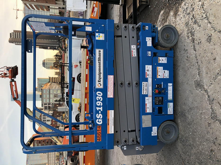 2019 Genie GS-1930 Fixed Rails with Chain Entry