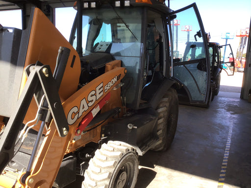 2019 Case 580N EP 74hp Backhoe, Cab/Heat/AC, 4WD, 1 way Aux Hydraulics, ISO Controls