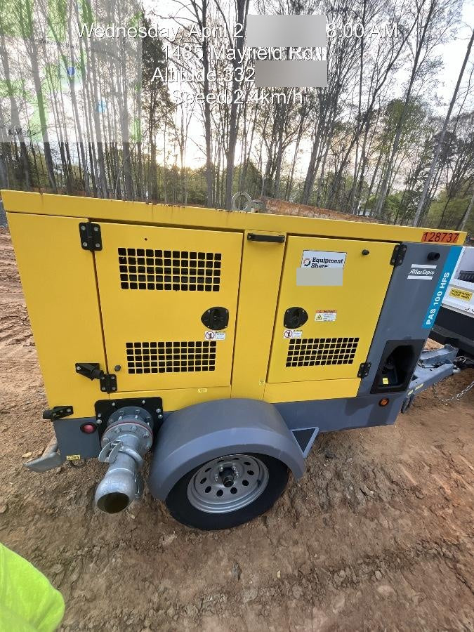 2020 ATLAS COPCO PAS 100 HF CS Enclosed