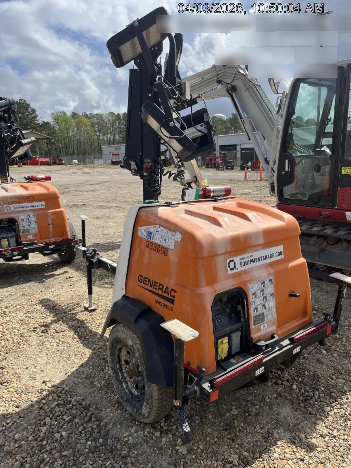 2023 Generac MLT2 Diesel, Flex Switch 120V Input, Powerzone Controller, (4) 320W LED Lights, 4kW Generator, 39.9 Gal Fuel Tank, 2" Ball, T3