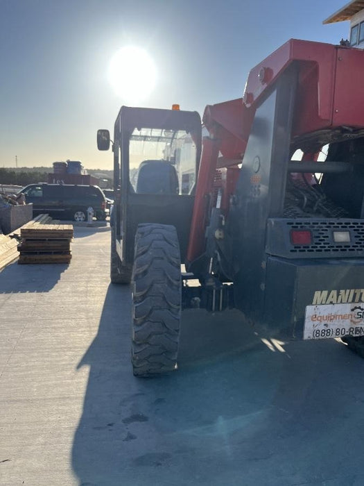 2018 Manitou MTA10055 Manitou MTA 10055 w/Cab/Heat/AC, Work Lights/Strobe, Aux Hyd, Solid Tires, Lift Hook, 66" Carriage, 60" Forks