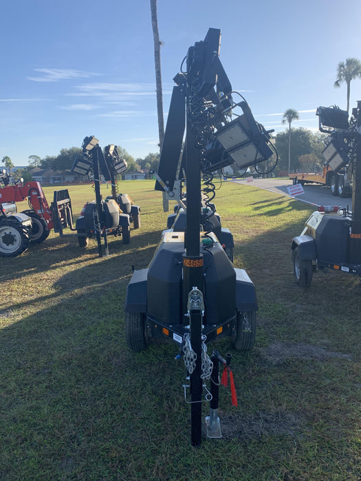 2022 Allmand NLV3GR (4) LED Light Fixture 350W, 23' Vertical Mast, 3kW Prime, Towable