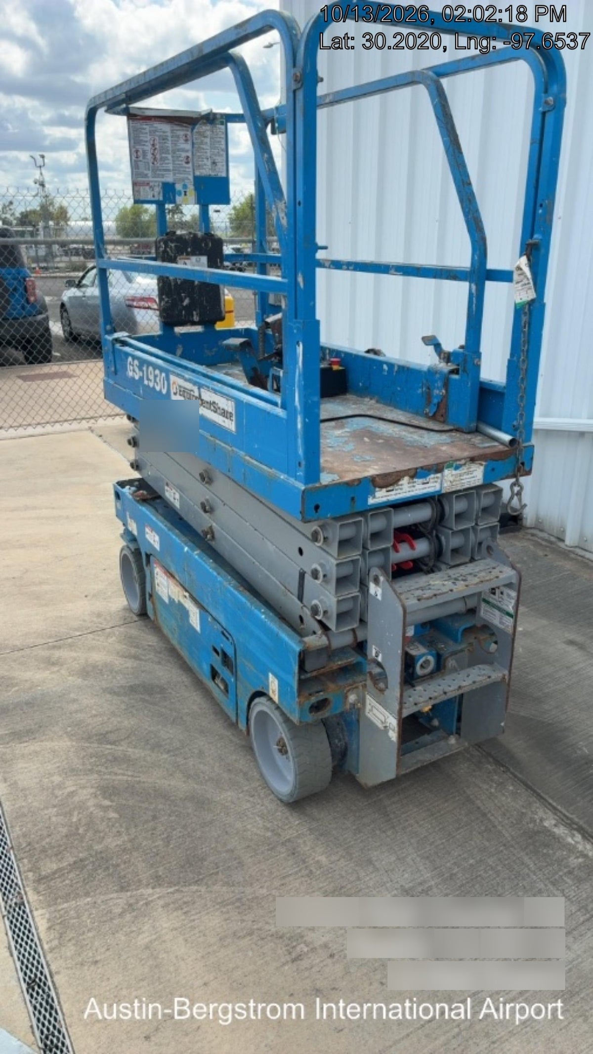 2019 Genie GS-1930 Fixed Rails with Chain Entry
