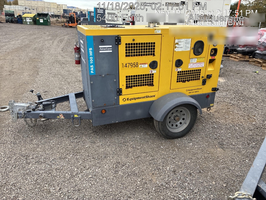 2021 ATLAS COPCO PAS 100 HF CS Enclosed